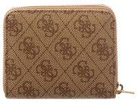 GUESS SWSG7459137 LAUREL II SLG SMALL ZIP AROUND Woman Portmonnaies latte logo