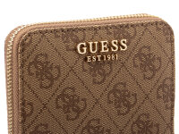 GUESS SWSG7459137 LAUREL II SLG SMALL ZIP AROUND Woman Portmonnaies latte logo