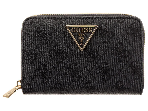 GUESS SWSG7459140 LAUREL II SLG MED ZIP AROUND Woman Portmonnaies coal logo