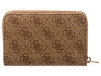 GUESS SWSG7459140 LAUREL II SLG MED ZIP AROUND Woman Portmonnaies latte logo