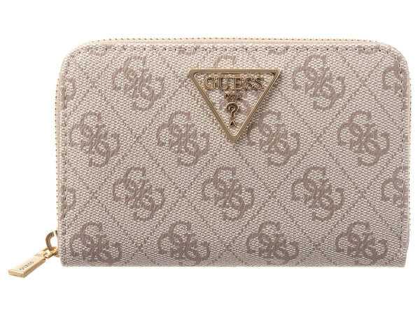 GUESS SWSG7459140 LAUREL II SLG MED ZIP AROUND Woman Portmonnaies dark taupe logo