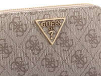 GUESS SWSG7459140 LAUREL II SLG MED ZIP AROUND Woman Portmonnaies dark taupe logo