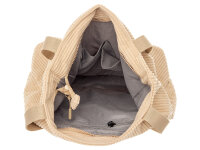 Prato SC01-1 Breitcord Shopper Stylische Allround-Bag light beige
