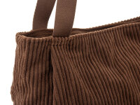 Prato SC01-1 Breitcord Shopper Stylische Allround-Bag mocha