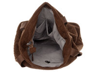 Prato SC01-1 Breitcord Shopper Stylische Allround-Bag mocha