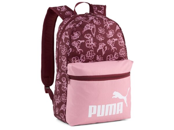 Puma Phase AOP Backpack 22 Liter Rucksack 091169 pink floral AOP