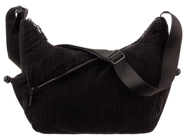 Prato SC10 zeitlose zeitlose Umhängetasche aus Breitcord black