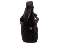 Prato SC10 zeitlose zeitlose Umhängetasche aus Breitcord black