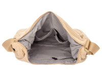 Prato SC10 zeitlose zeitlose Umhängetasche aus Breitcord light beige