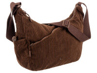 Prato SC10 zeitlose zeitlose Umhängetasche aus Breitcord mocha