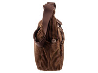 Prato SC10 zeitlose zeitlose Umhängetasche aus Breitcord mocha