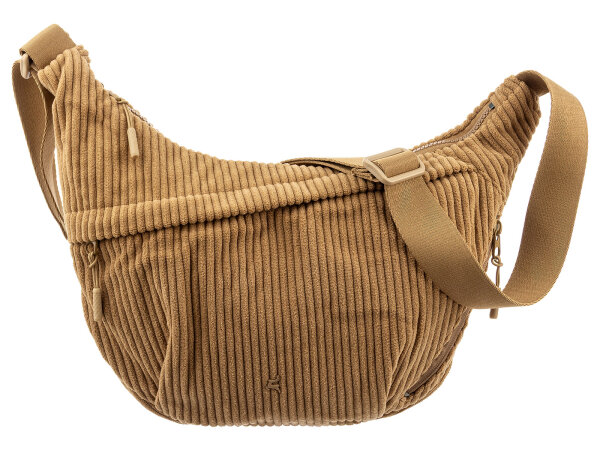 Prato SC08 zeitlose zeitlose Umhängetasche aus Breitcord khaki