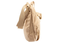 Prato SC08 zeitlose zeitlose Umhängetasche aus Breitcord light beige