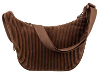 Prato SC08 zeitlose zeitlose Umhängetasche aus Breitcord mocha