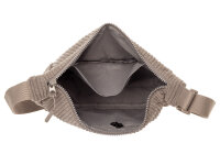 Prato SC06 zeitlose Crossbody Bag aus Breitcord Moonbag grey