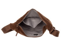 Prato SC06 zeitlose Crossbody Bag aus Breitcord Moonbag mocha