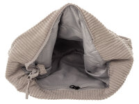 Prato SC12 zeitloser Shopper aus Breitcord Hobobag grey