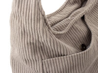 Prato SC12 zeitloser Shopper aus Breitcord Hobobag grey