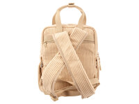 Prato SC15 zeitloser Rucksack aus Breitcord Notebook ca 11" light beige