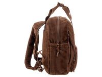 Prato SC15 zeitloser Rucksack aus Breitcord Notebook ca 11" mocha