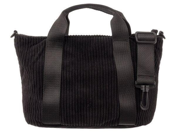 Prato SC05 zeitlose Handtasche aus Breitcord black