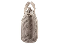 Prato SC05 zeitlose Handtasche aus Breitcord grey