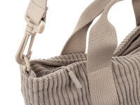 Prato SC05 zeitlose Handtasche aus Breitcord grey