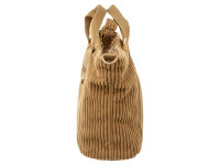 Prato SC05 zeitlose Handtasche aus Breitcord khaki