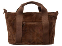 Prato SC05 zeitlose Handtasche aus Breitcord mocha