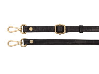 Prato Umhängetasche J158-KR-M Handtasche Damen Rindleder black