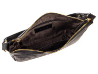 Prato Umhängetasche J159-KR-M Handtasche Damen Rindleder black