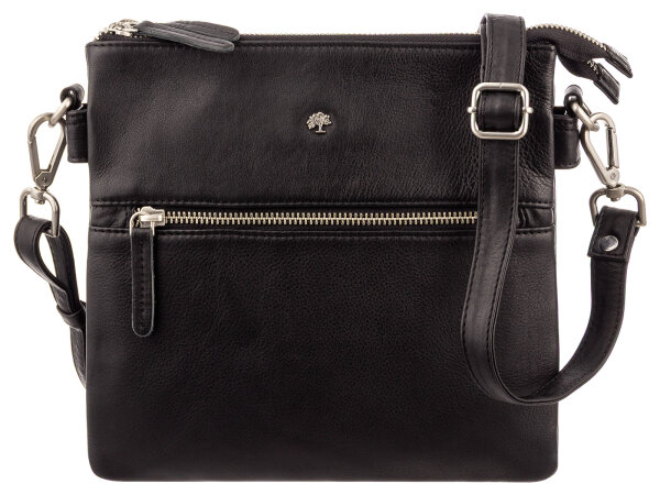Prato Umhängetasche J168 N Handtasche Damen Rindleder black