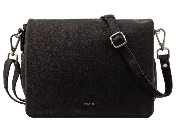 Prato LM Shahid H40-N glattes Rindleder Umhängetasche Handtasche black