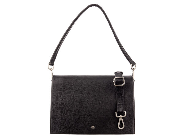 Prato Umhängetasche H141-P Handtasche Damen Rindleder black