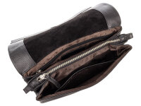 Prato Umhängetasche H141-P Handtasche Damen Rindleder black