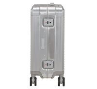 American Tourister SOUNDBOX ALU Spinner 55 cm mit TSA-Zahlenschloss silver