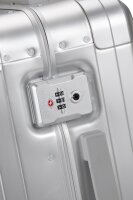 American Tourister SOUNDBOX ALU Spinner 55 cm mit TSA-Zahlenschloss silver