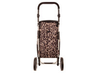Franky Einkaufroller ER10 Einkaufstrolley mit separater Kühltasche leopard