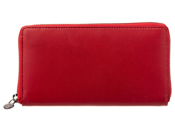 Grenwood Damen Geldbörse GW100N Leder mit RFID rot