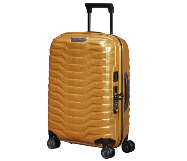 Samsonite Proxis Spinner 55 cm Length 35 cm EXP mit TSA-Zahlenschloss honey gold
