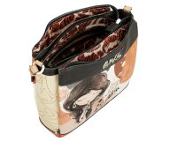 Anekke Alma 3 Compartment Crossbody Bag M 40703-039-braun / beige