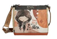 Anekke Alma 3 Compartment Crossbody Bag M 40703-039-braun / beige