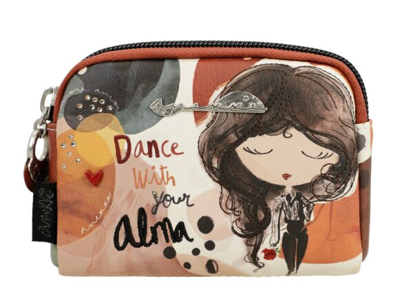 Anekke Alma Coin Purse Schlüsselmäppchen 40709-018-braun / beige