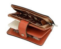 Anekke Alma Mittleres RFID-Portemonnaie Geldbörse 40709-902-braun / beige