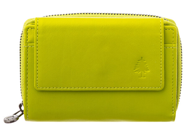 Greenwood Damen Geldbörse BAXX20 Nappa Leder mit RFID lime green