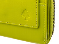 Greenwood Damen Geldbörse BAXX20 Nappa Leder mit RFID lime green