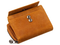 Greenwood Damen Geldbörse BAXX20 Nappa Leder mit RFID mustard