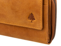 Greenwood Damen Geldbörse BAXX20 Nappa Leder mit RFID mustard