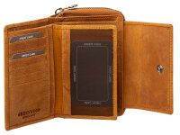 Greenwood Damen Geldbörse BAXX20 Nappa Leder mit RFID mustard