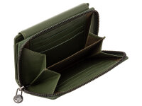 Greenwood Damen Geldbörse BAXX20 Nappa Leder mit RFID olive